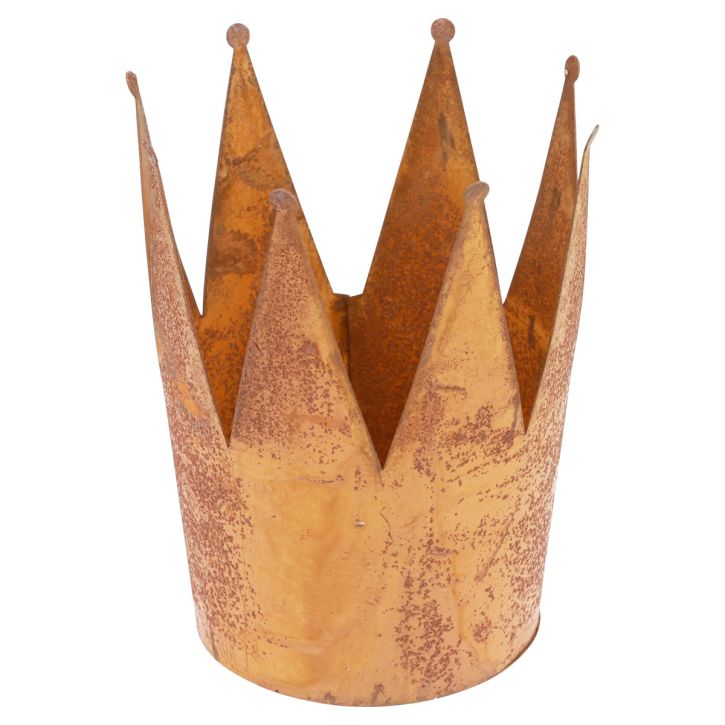 Artikel Växtkruka rost dekorativ skål metall dekorativ krona vintage Ø16cm