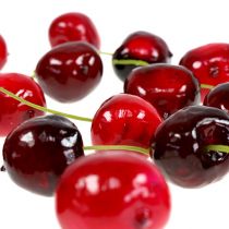 Artikel Konstgjord frukt sötkörsbärsblandning Ø2,5cm 24st