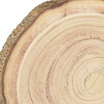 Artikel Trädskiva Paulownia trädekor natur Ø17-21cm 4st