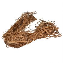 Artikel Hantverksmaterial naturliga dekorativa fibrer bruna exotiska naturfibrer 500g