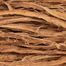 Artikel Hantverksmaterial naturliga dekorativa fibrer bruna exotiska naturfibrer 500g