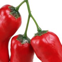 Artikel Chilipeppar röd matdocka 9cm på gren 3 st