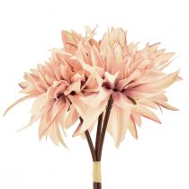 Artikel Dahlia konstgjorda blommor rosa blomma Ø15cm L28cm 3 st