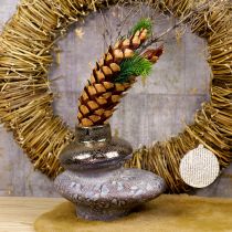 Artikel Dekorativ vas keramisk metallic-look dekorativ vas 19×18×16cm