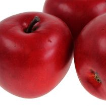 Artikel Dekorativ äppelröd 6,5cm 12st
