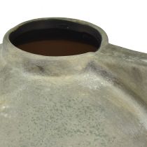 Artikel Dekorativ vas keramisk antik look bronsgrå 30×20×24cm