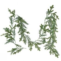 Artikel Naturtrogen grangirlang längd 180 cm - perfekt för festlig inredning, fräsch grön, perfekt för jul och högtider