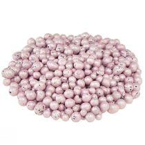 Artikel Briljanta dekorativa pärlor 4mm - 8mm lergranulat rosa 1l