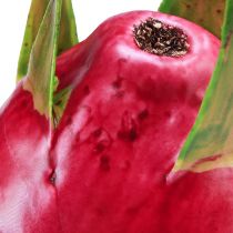 Artikel Konstgjord drakfrukt Pitahaya dekorativ frukt Ø8cm L15cm