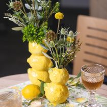 Artikel Citronvas blomstervas gul sommardekoration keramik H20cm