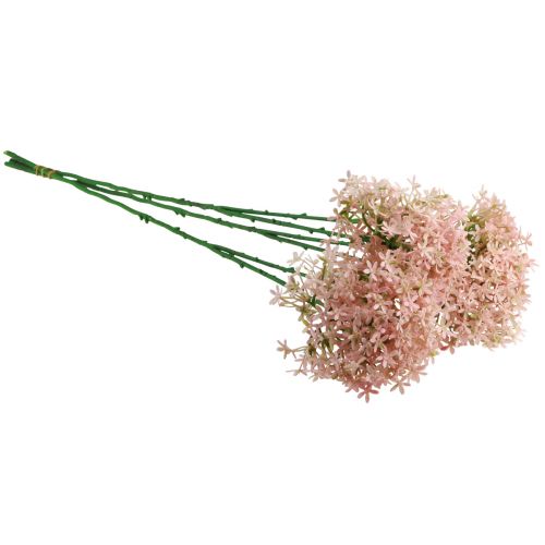 Artikel Dekorativ blomma Wild Allium konstgjord rosa 70cm 3st