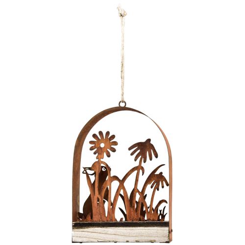 Artikel Påskdekoration rostkaniner dekoration hängande dekoration metall 20×5×29,5cm