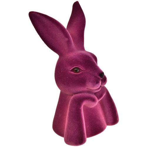 Artikel Bunny Thinking Flockad kaninbyst påsk 16,5×13×27cm