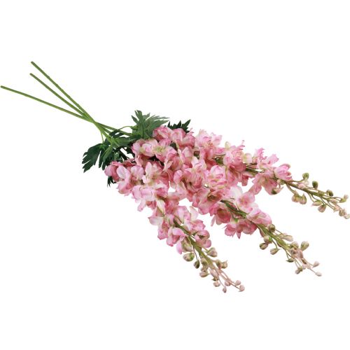 Artikel Delphinium delphinium konstgjord rosa 82cm 3st
