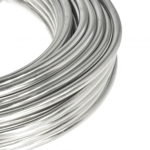 Artikel Aluminiumtråd silver glänsande hantverkstråd dekorativ tråd Ø5mm 1kg
