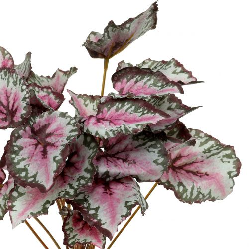 Artikel Konstgjord begonia buskgrön, violett 34cm