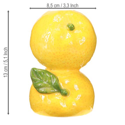 Artikel Blomvas citron keramik vas dekoration Medelhavet H13cm