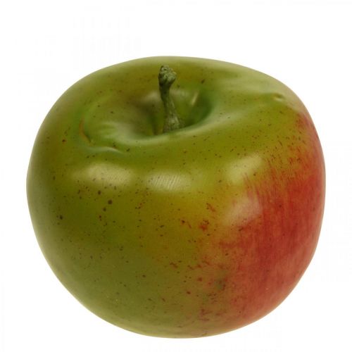 Dekorativ äppelröd grön, dekorativ frukt, matdocka Ø8cm