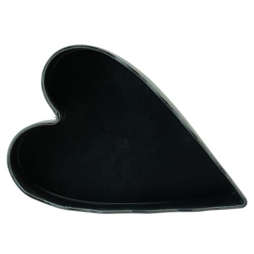 Artikel Dekorativ hjärtskål plast antracit 21×14,5×5,5cm