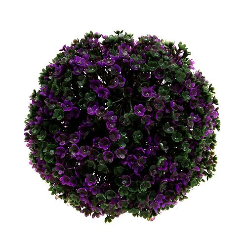 Dekorativ boll lila gjord av blommor växtkula konstgjord Ø15cm 1st