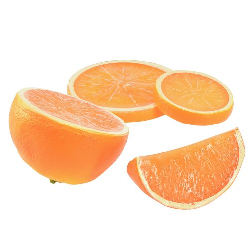Floristik24 Dekorativa apelsiner, konstgjord frukt i bitar 5–7cm, 10 stycken