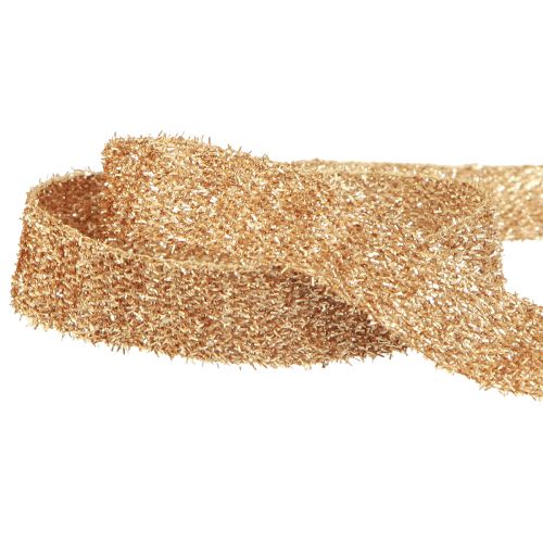 Artikel Dekorationsband guld glitterband Julband B20mm L15m