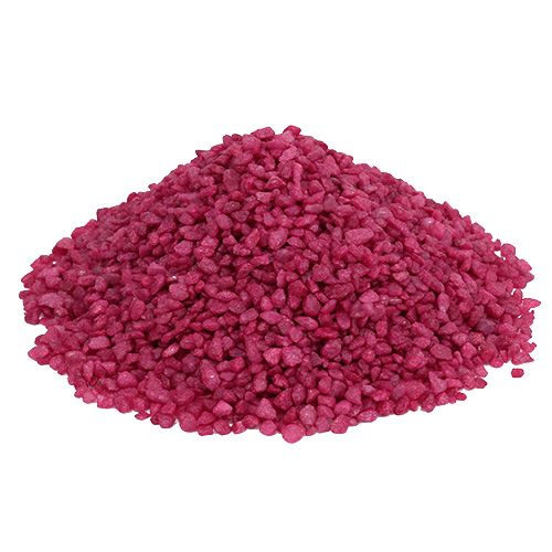 Artikel Dekorativa granulat fuchsia dekorativa stenar 2mm - 3mm 2kg