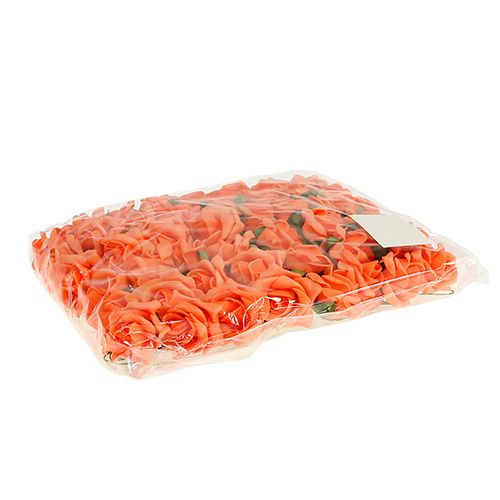 Artikel Foam Rose Ø 3,5cm orange 48 st