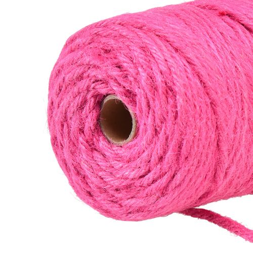 Artikel Jutebandssnöre jute dekorationsband jute fuchsia Ø4mm 100m