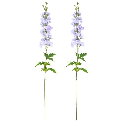 Artikel Konstgjorda blommor delphinium ljuslila på stjälk 90cm 2 st