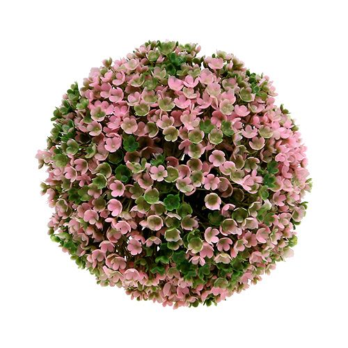 Dekorativ boll rosa grön kulväxt Ø15cm 1st