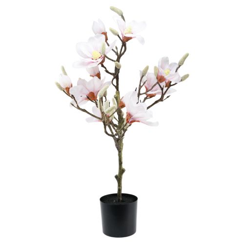 Konstgjord blomma magnolia konstgjord magnolia träd rosa 74cm