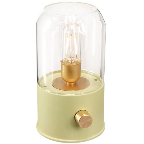 LED bordslampa retro bordslampa varmvit grön H19,5cm