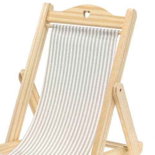 Floristik24 Deco solstol gråvit H24cm