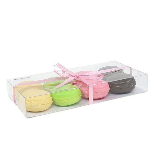 Artikel Dekorativa macaronmarängbakelser, färgglada sorter. 5 cm 8 st