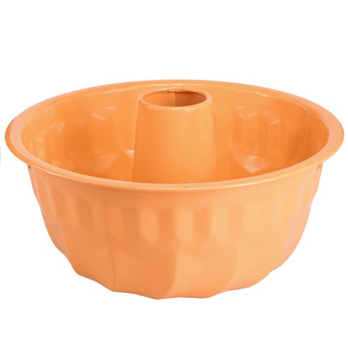 Metall dekorativ bakform Gugelhupf orange Ø23cm H12cm