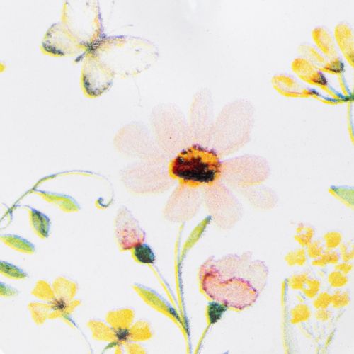 Artikel Hjärthängen med blommönster som väggdekoration, 7 cm, 6 stycken