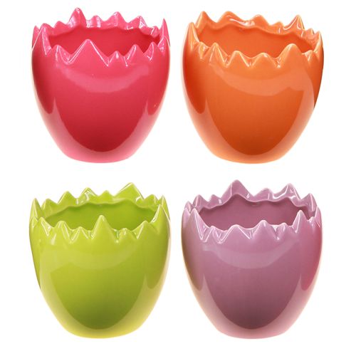 Mini Blomkruka Påskägg Färgglada Ägg Vaser Pastell 8,5cm 4 st