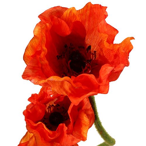 Artikel Vallmo konstgjorda konstgjorda blommor apelsin 58cm–74cm 3st
