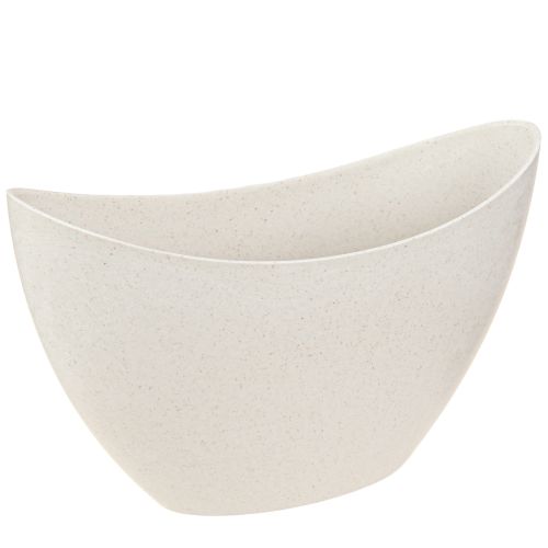 Växtbåt plastskål beige 24×10×15cm 3st