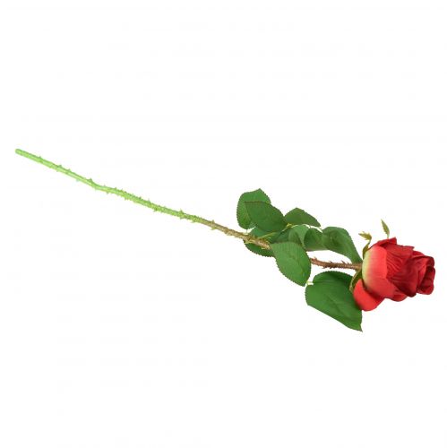 Artikel Rose Branch Siden Blomma Konstgjord Rose Röd 72cm