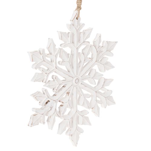 Artikel Stor dekorativ snöflinga, hängande dekoration, 30 cm