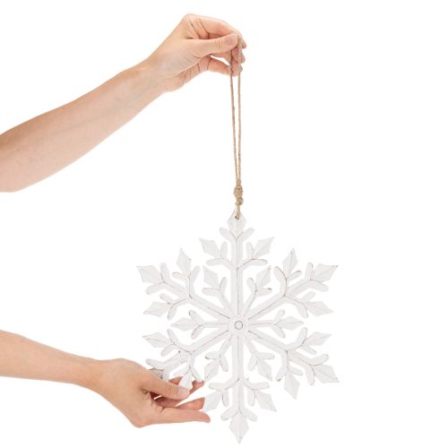 Artikel Stor dekorativ snöflinga, hängande dekoration, 30 cm