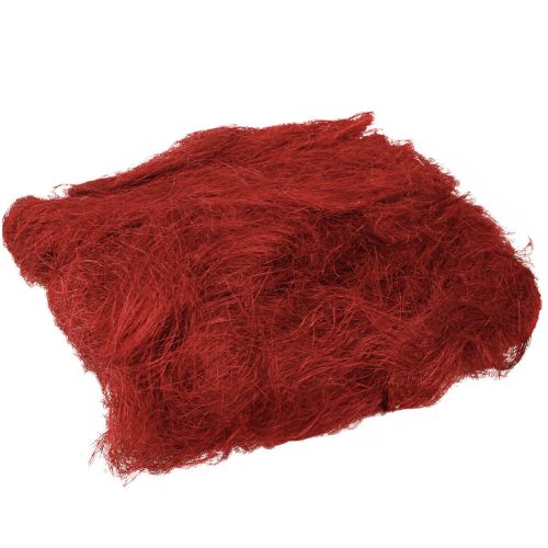 Sisal röd bordeaux naturfiber 300g