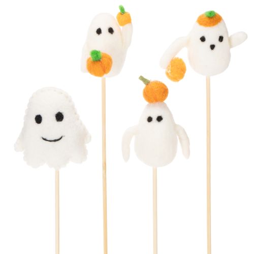 Artikel Spökfigurer på träpinnar, Halloweendekoration, 54 cm, 8 stycken