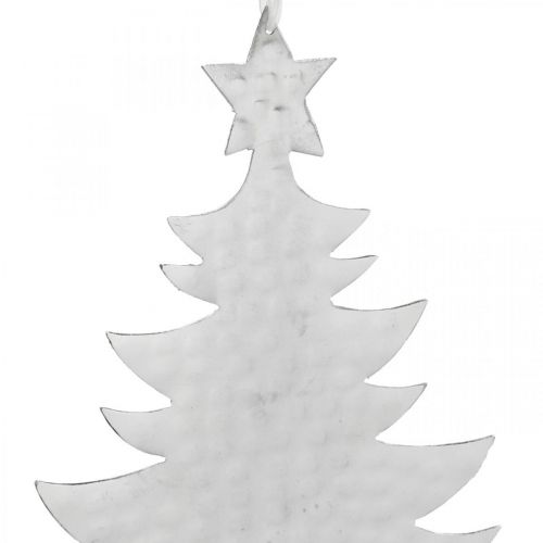 Artikel Julgranshänge, adventsdekoration, metalldekoration till jul, silver 20,5×15,5cm