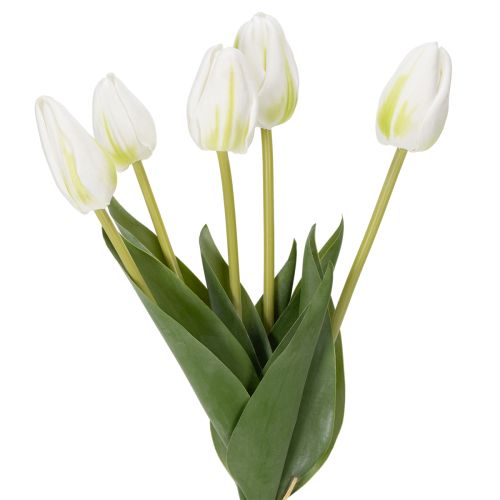 Artikel Dekorativa konstgjorda tulpanblommor för elegant inredning, 40 cm, 5 stycken