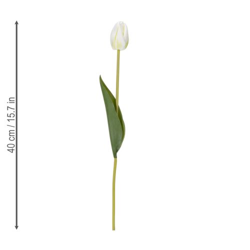 Artikel Dekorativa konstgjorda tulpanblommor för elegant inredning, 40 cm, 5 stycken