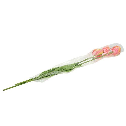 Floristik24 Tulpaner rosa-gula 86 cm 3st