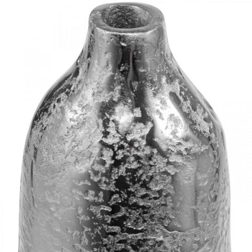 Artikel Dekorativ vas metall hamrad blomvas silver Ø9,5cm H41cm